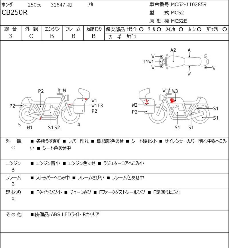 Карта повреждений