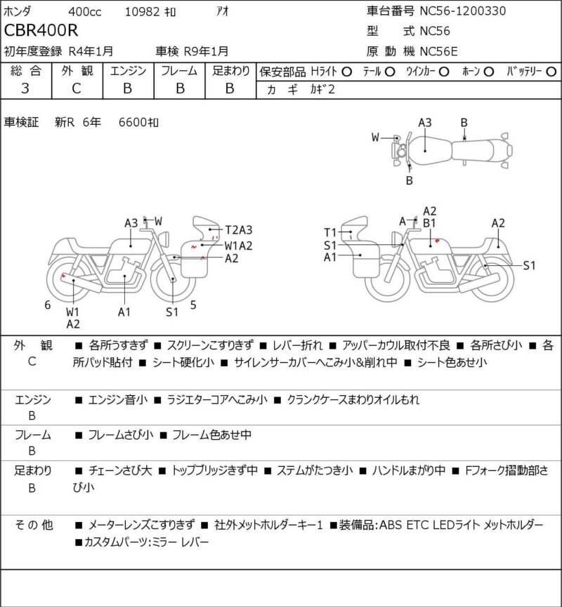 Карта повреждений