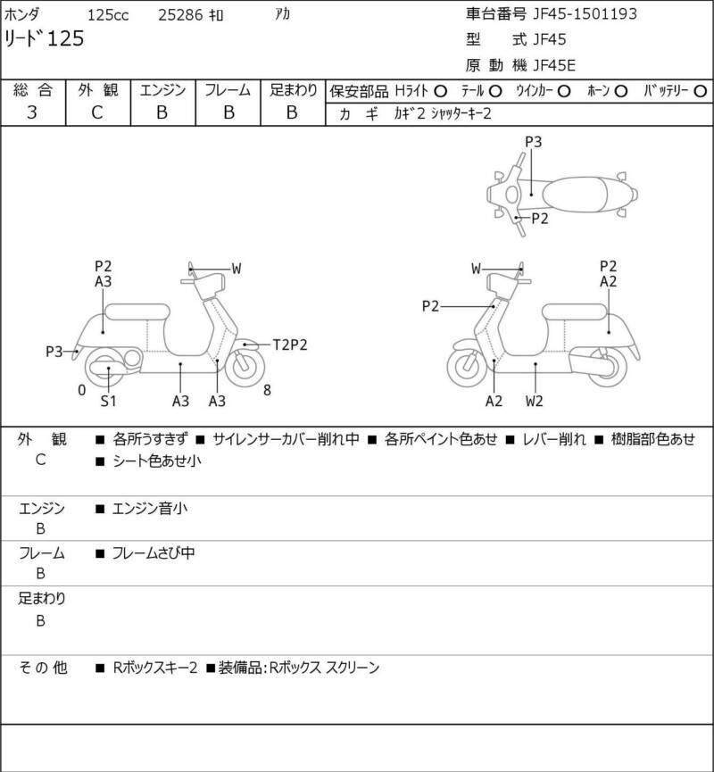 Карта повреждений