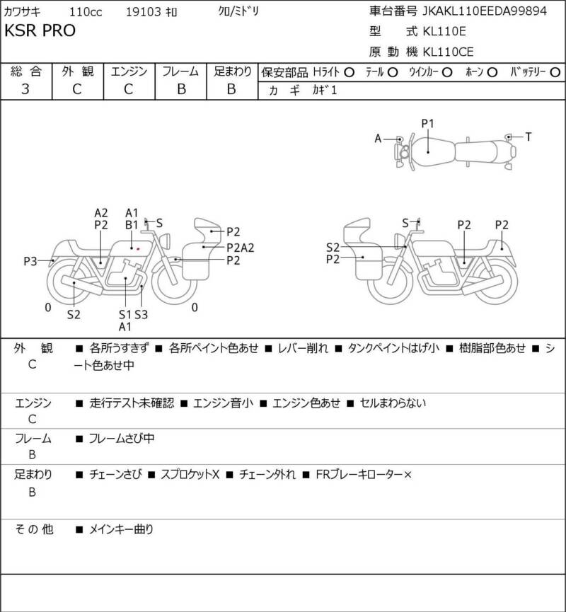 Карта повреждений