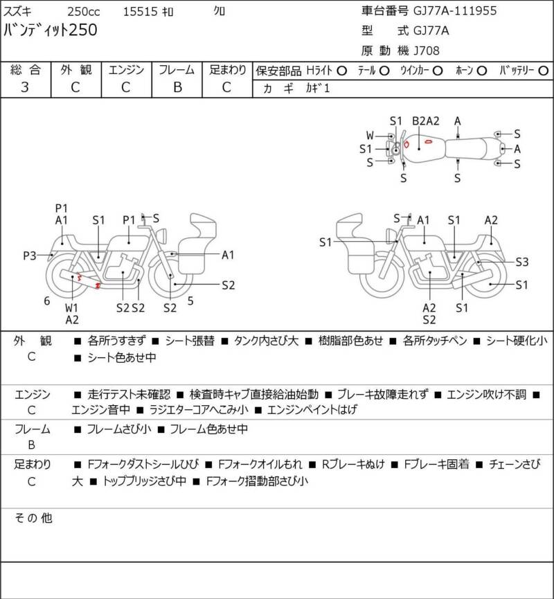 Карта повреждений