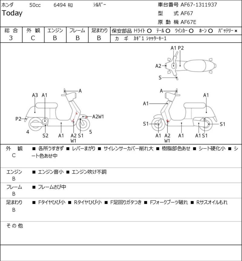 Карта повреждений
