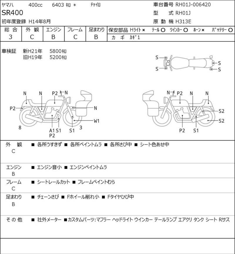Карта повреждений