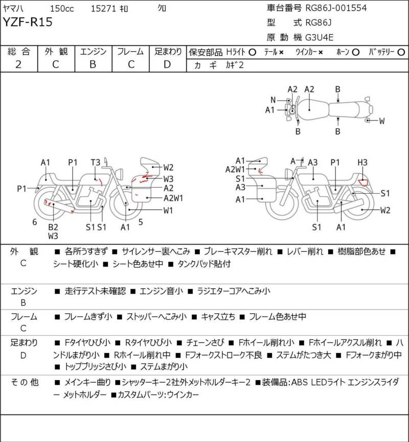 Карта повреждений