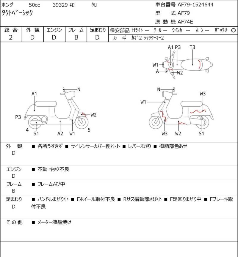 Карта повреждений