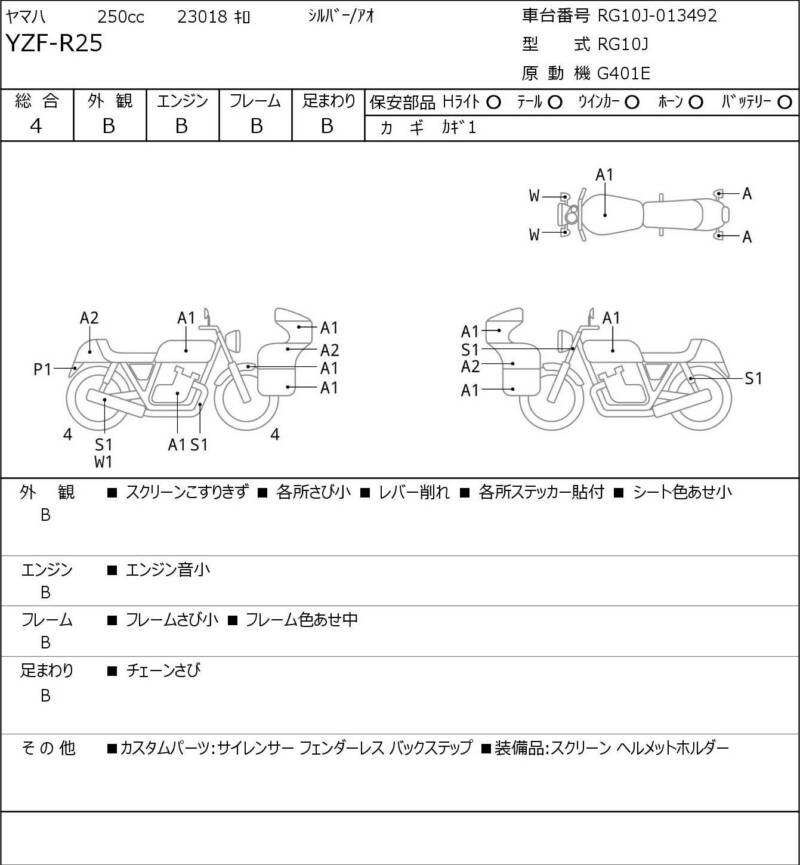 Карта повреждений