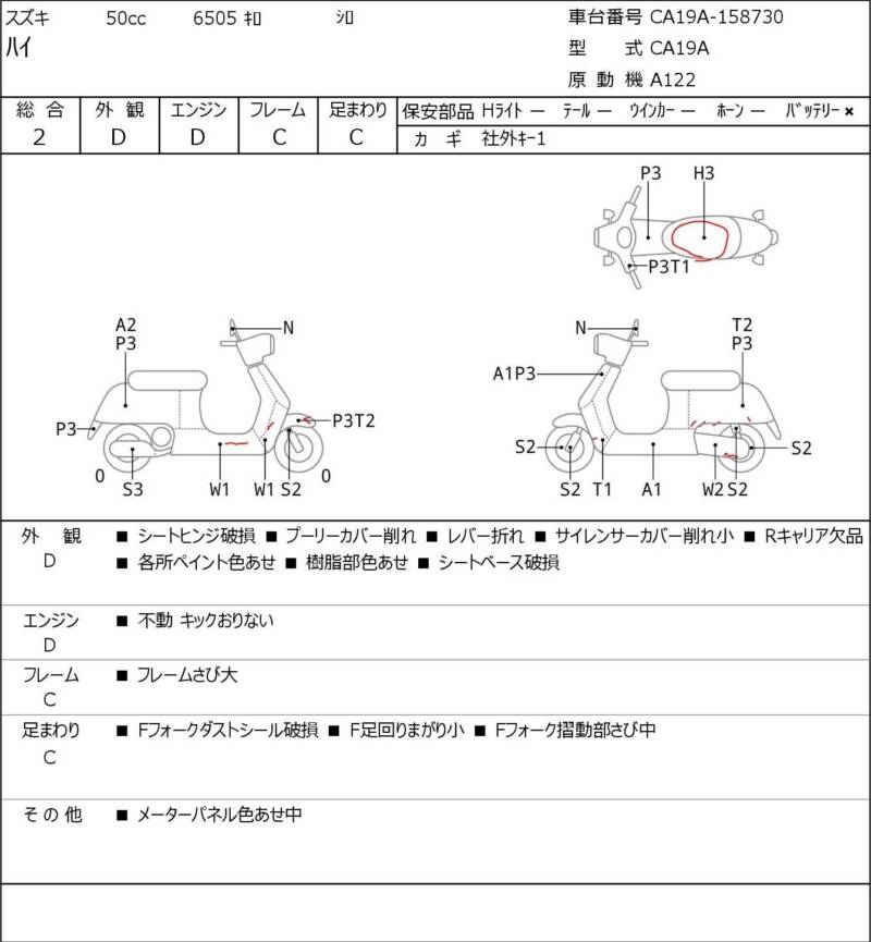 Карта повреждений