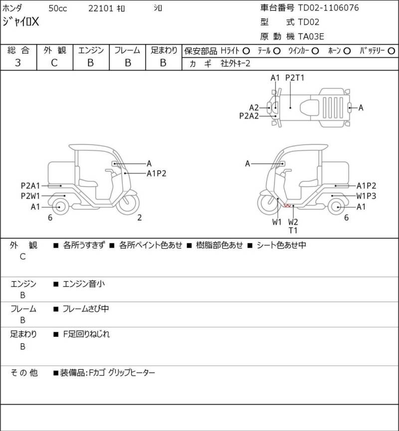Карта повреждений