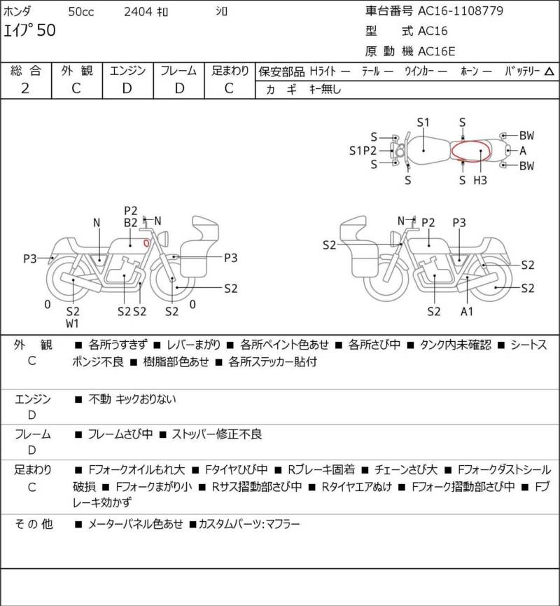 Карта повреждений