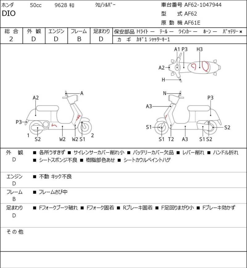 Карта повреждений