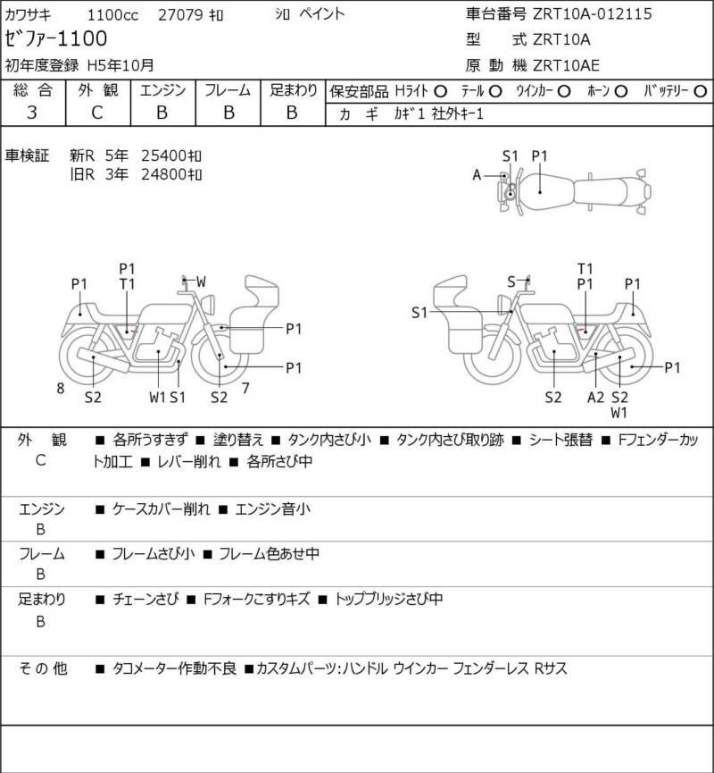 Карта повреждений