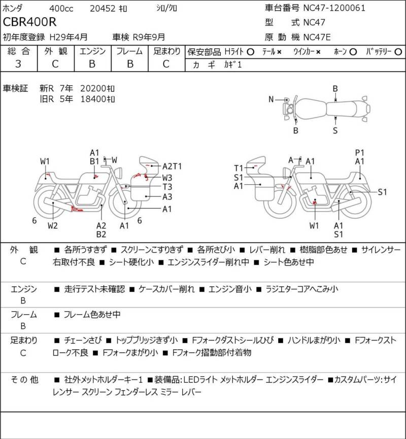 Карта повреждений