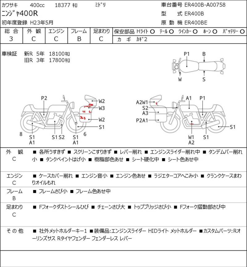 Карта повреждений