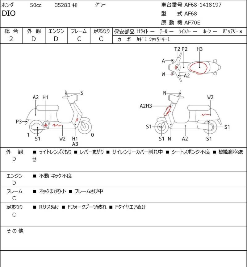 Карта повреждений