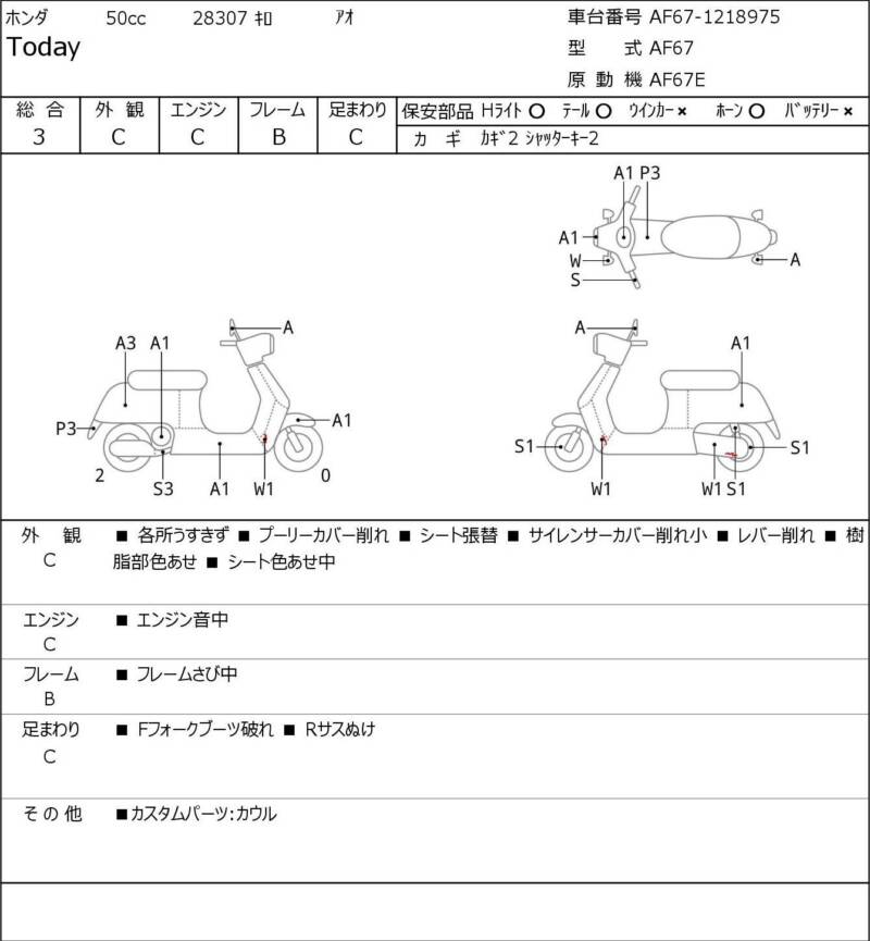 Карта повреждений