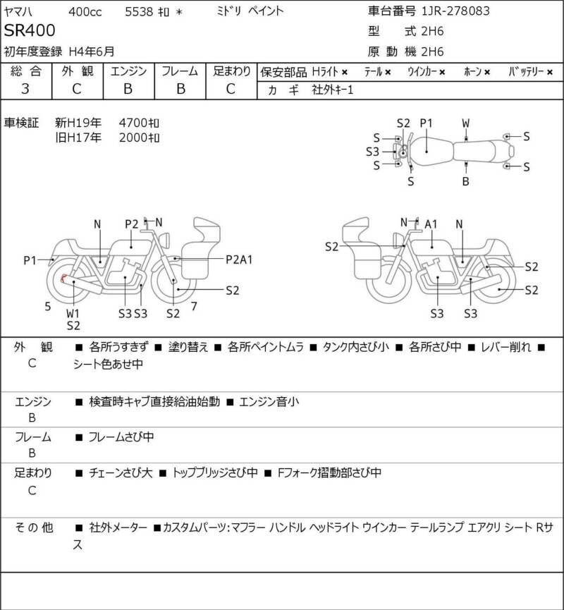 Карта повреждений
