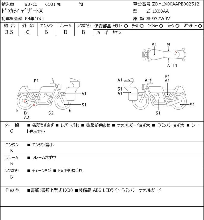 Карта повреждений