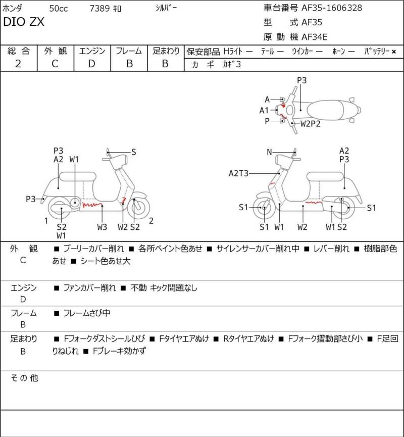 Карта повреждений
