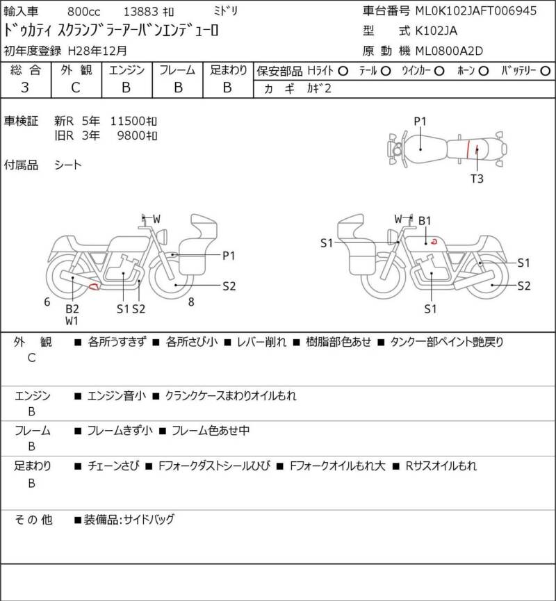 Карта повреждений