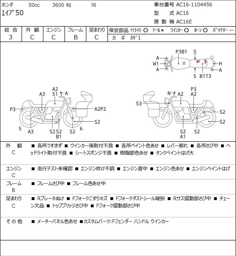 Карта повреждений