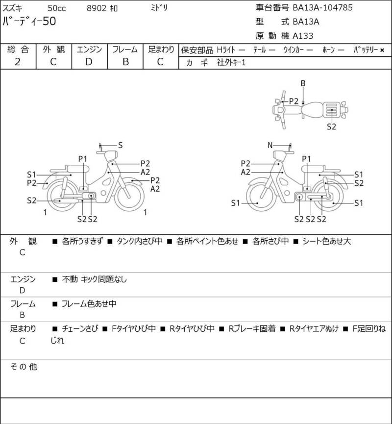 Карта повреждений
