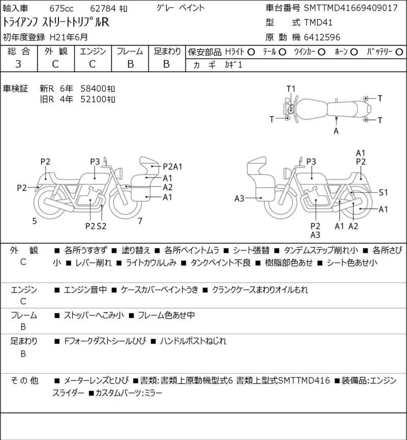 Карта повреждений