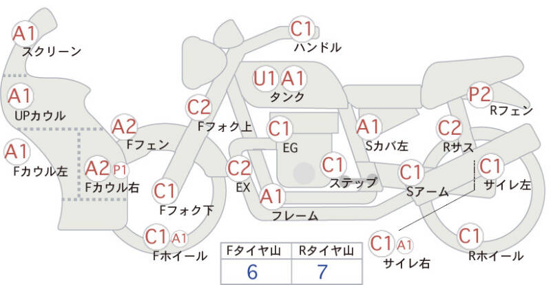 Карта повреждений