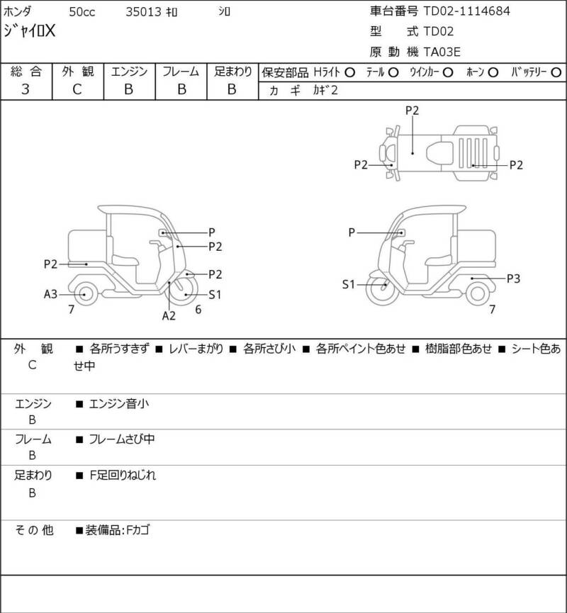 Карта повреждений