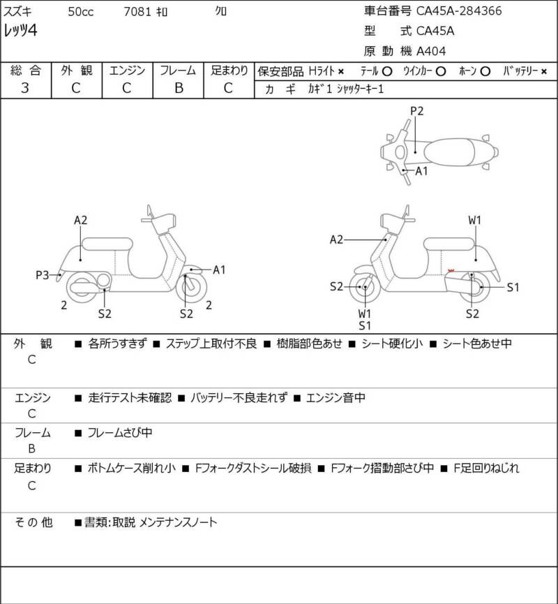 Карта повреждений