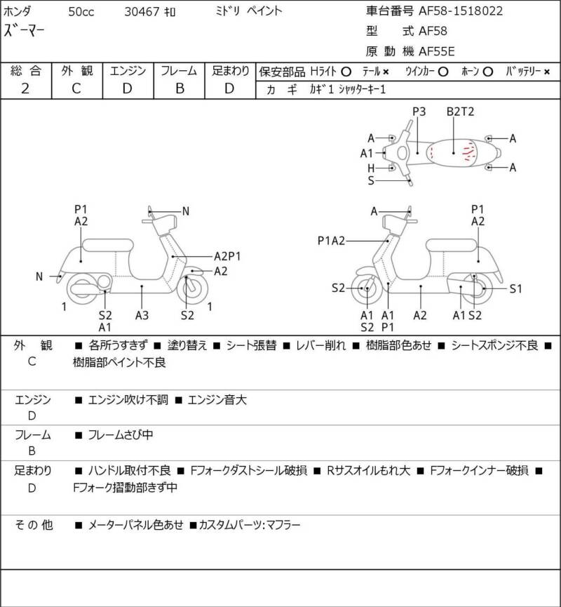 Карта повреждений