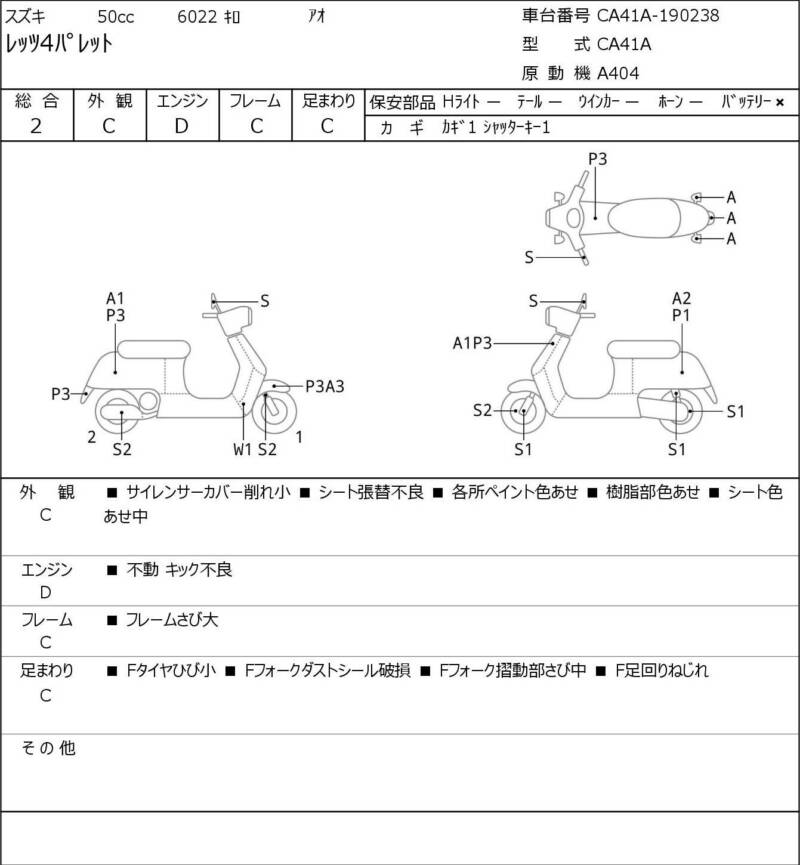 Карта повреждений