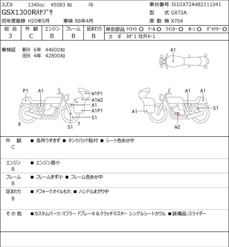 Карта повреждений