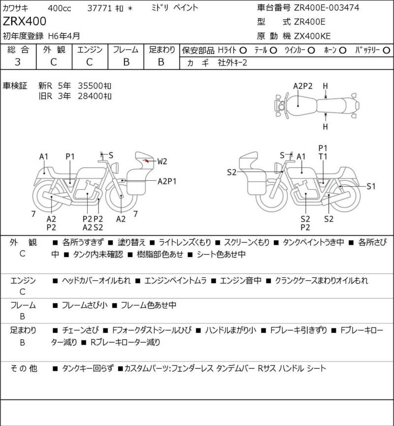 Карта повреждений