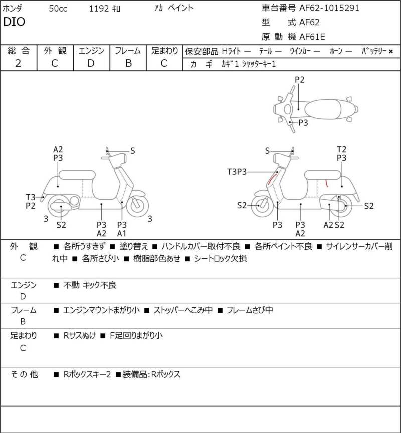 Карта повреждений