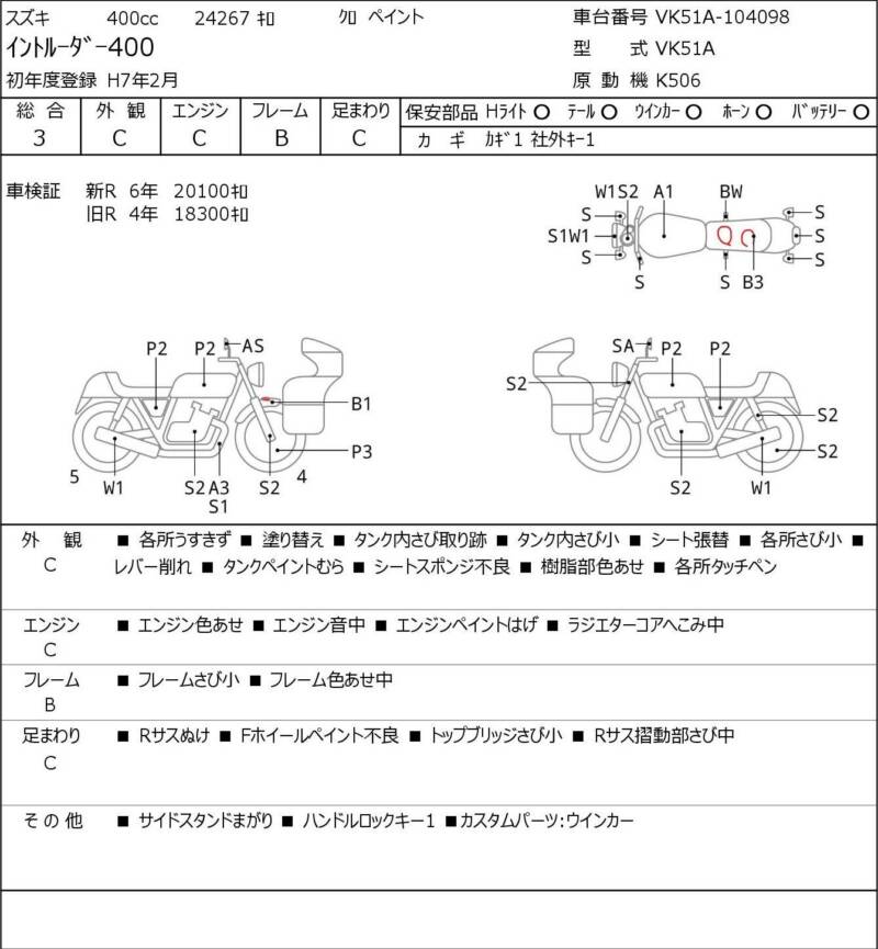 Карта повреждений
