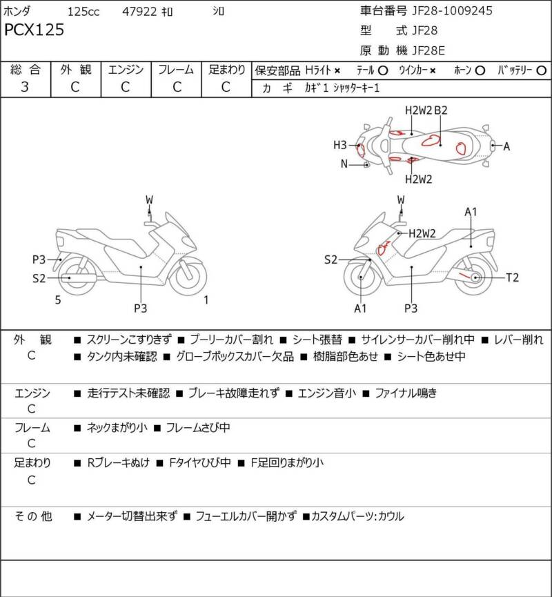 Карта повреждений