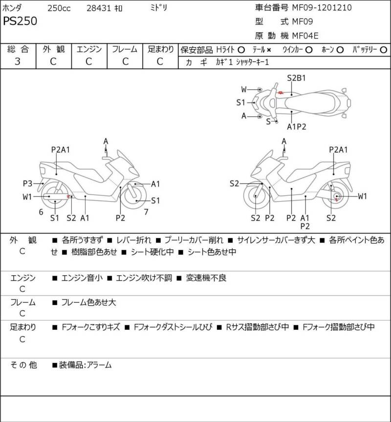 Карта повреждений