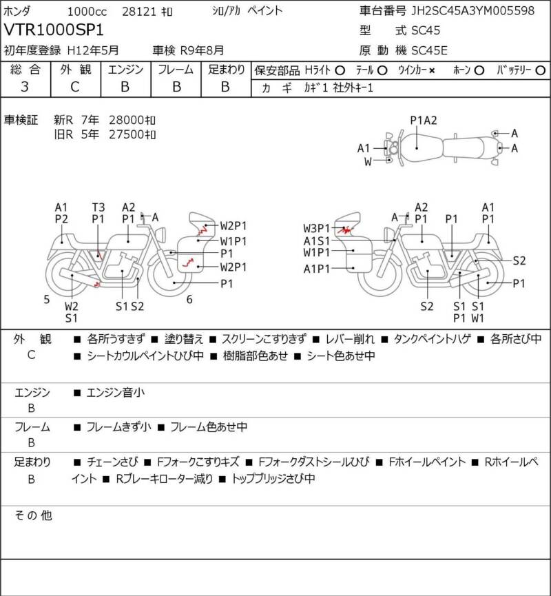 Карта повреждений