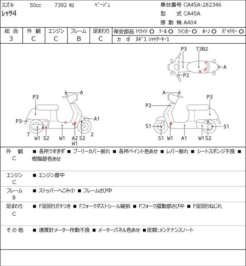 Карта повреждений