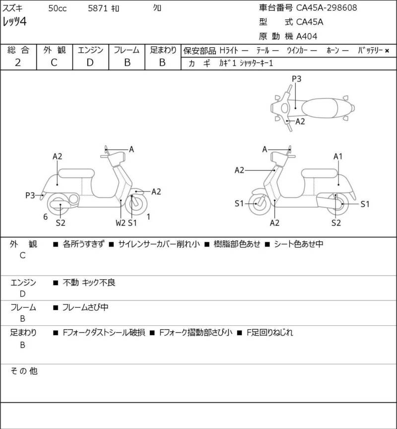 Карта повреждений