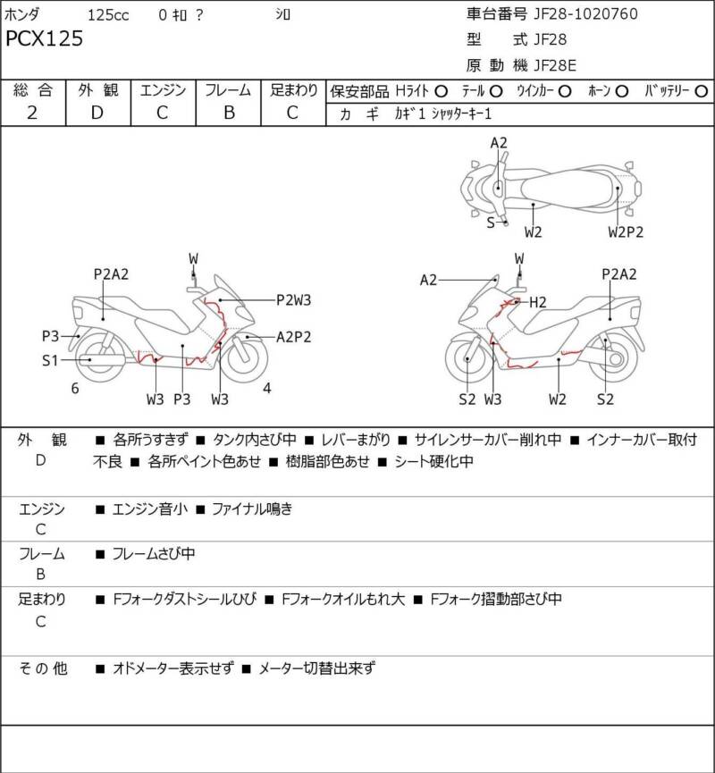 Карта повреждений
