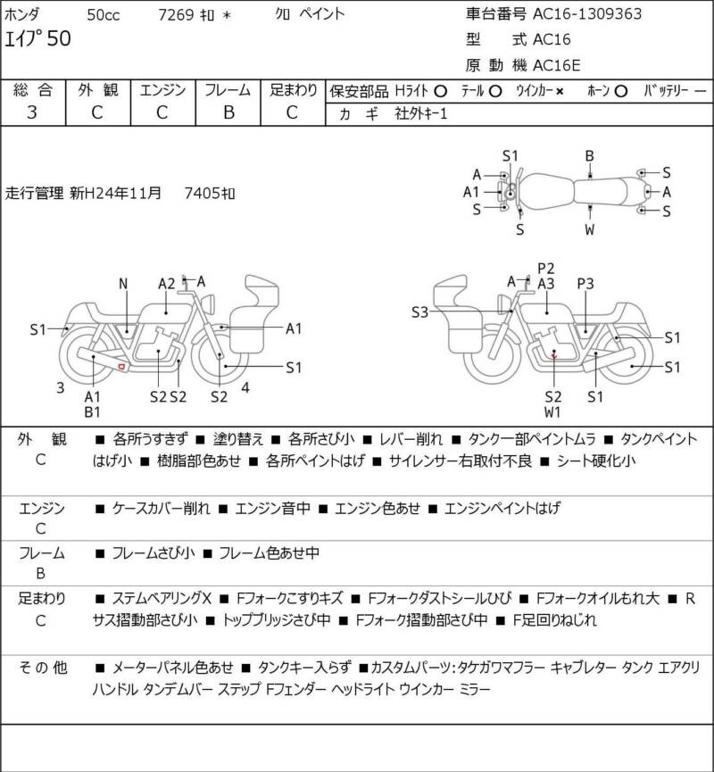 Карта повреждений