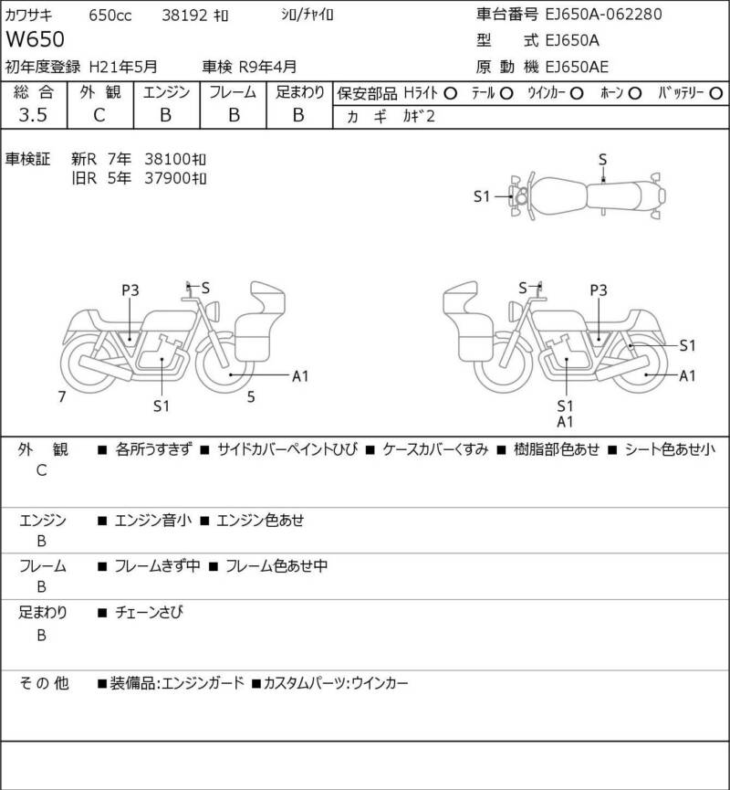 Карта повреждений