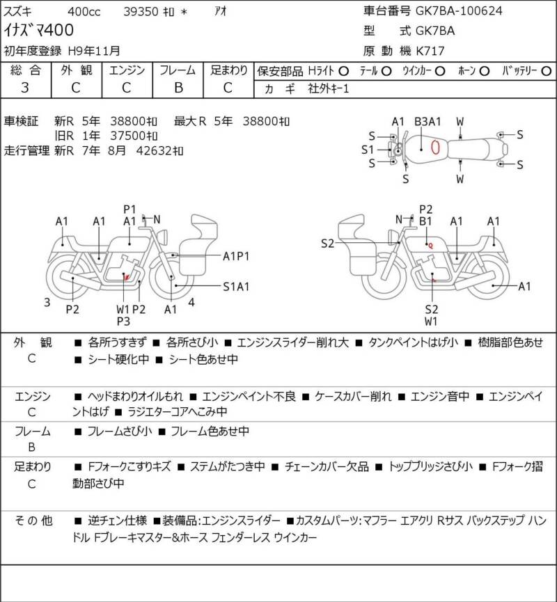 Карта повреждений