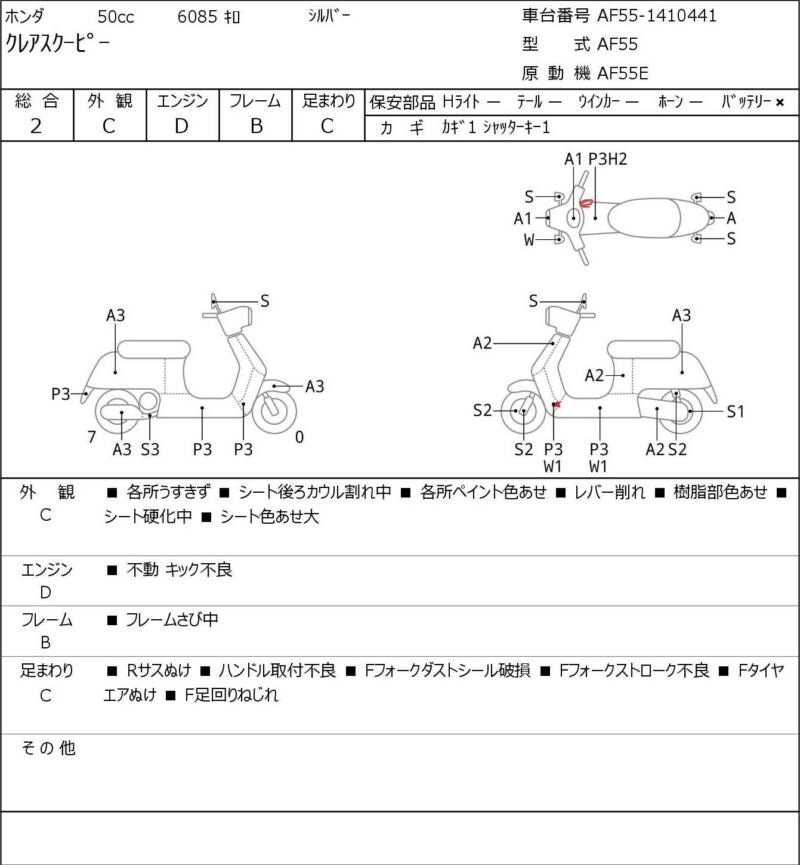 Карта повреждений