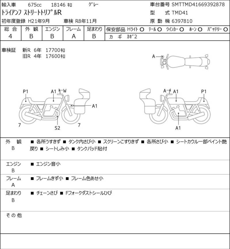 Карта повреждений