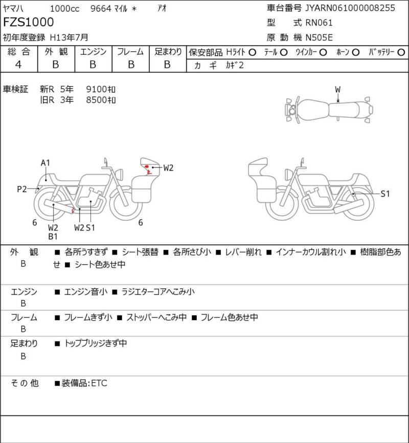 Карта повреждений