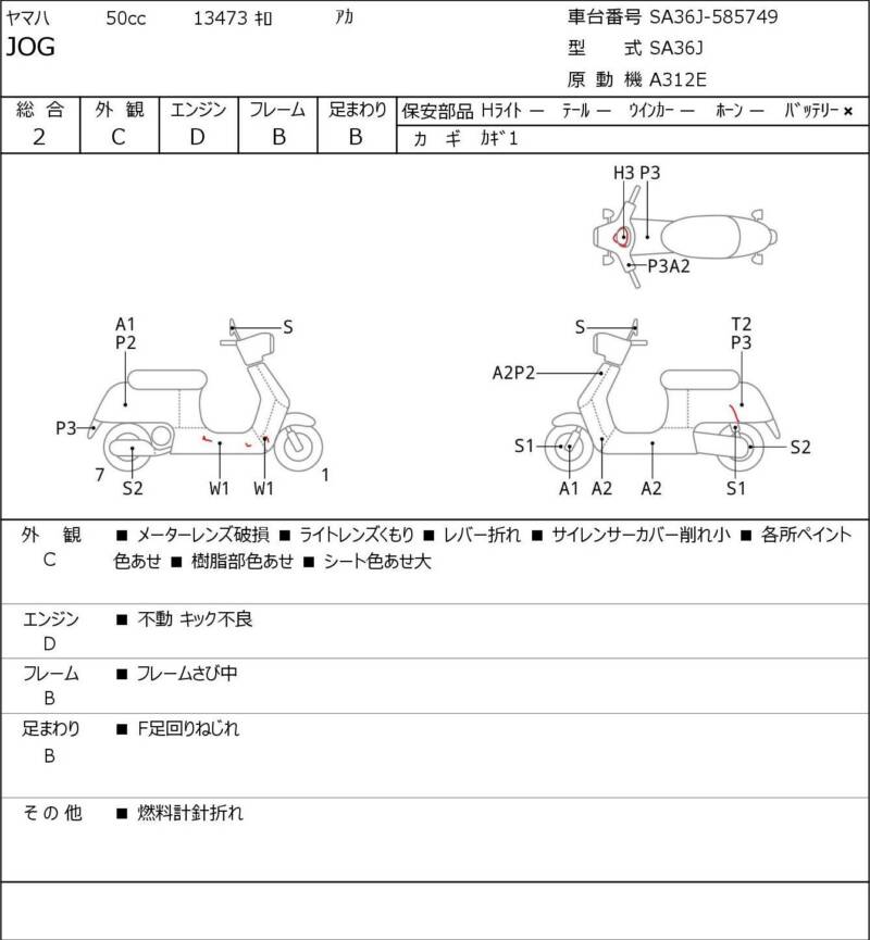 Карта повреждений