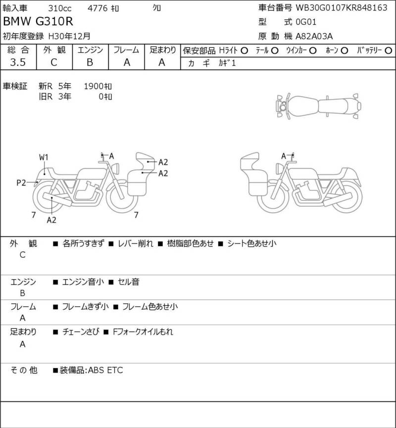 Карта повреждений