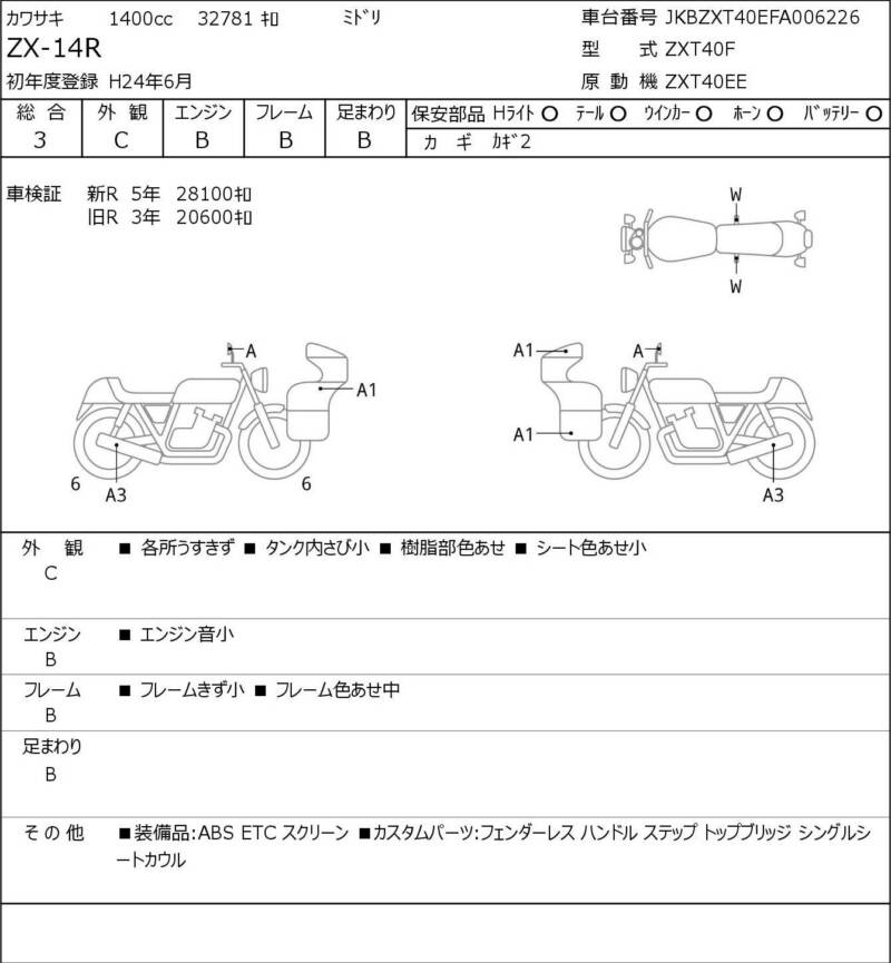 Карта повреждений